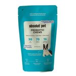 Absolut Pet Dog Supplement for Gut Health, Probiotics for Dogs That Reduces Scratching & Paw-Licking (Hypoallergenic 30 Chews)