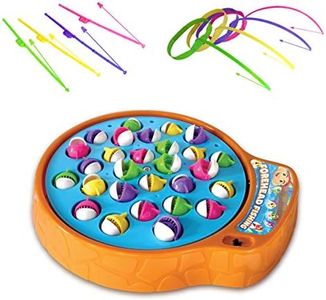 Winning Fingers Fishing Game | Includes 28 Fish, 4 Rods, 4 Forehead Rods, Rotating Board | Great Preschool Fishing Toy Board Game Learning Fine Motor Skills for Kids and Toddlers Ages 3 Plus