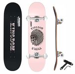 Jaspo Kingdom Uv Print Skateboard - 31X8 Inches, 7-Layer Canadian Maple, Fully Assembled For Kids/Youth/Adults (Kingdom) - Multicolor