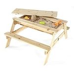 Plum Wooden Sand and Picnic Table
