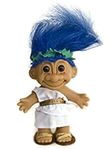 Toga Troll Doll - Lucky Troll - Collectible Russ Troll 6" Doll - Party! Blue Hair