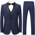 Sliktaa Mens Suits 3 Pieces Slim Fi