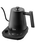 KLEAH Gooseneck Electric Kettle with Temperature Control - 0.8L Automatic Shut Off Tea & Coffee Kettle, Hot Water Boiler Pour Over Coffee Kettle, 1200W Quick Heating Keep Warm, Black