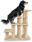 Furhaven Steady Paws Multi-Step Pet Stairs for High Beds & Sofas - Cream, 4-Step