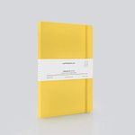 myPAPERCLIP Executive Series Notebook | Section Thread Bound with Hand Drawn Paper Back | Notebook For Gifting | Stationery Notebook | A5, Ruled, 240 Pages, 68 GSM, Yellow, Pack of 1