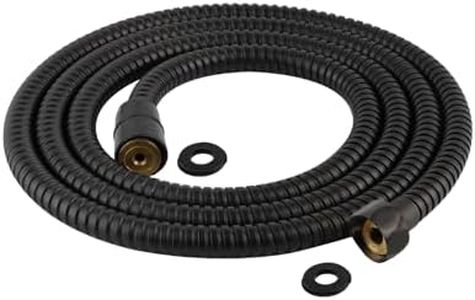 Hibbent All Metal Shower Hose,90 Inch Stainless Steel Extra Long Shower Hose Replacement, Anti-Twist Handheld Shower Head Hose Extension,Shower Hose Extender,Oil Rubbed Bronze