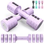 Adjustable Dumbbells Hand Weights Set: Sportneer 1 Pair 4 6 8 10lb (2-5lb Each) Free Weights Fast Adjust Dumbbell Weight Set of 2 for Women Men Home Gym Travel Workout Strength Training Equipment