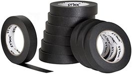 STIKK Painters Tape - 10pk Black Painter Tape - 1 inch x 60 Yards - Paint Tape for Painting, Edges, Trim, Ceilings - Masking Tape for DIY Paint Projects - Residue-Free Painting Tape