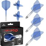 Mission Darts Force 90 | Integrated Precision Moulded Dart Flight And Shaft System, Pack of 3 Professional Highly Durable Combined Dart Flights And Stems | Standard No.6