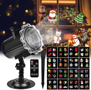 Christmas Projector Lights - 2025 Upgraded 16 HD Slides LED Christmas Projector Lights with Remote Control, IP65 Waterproof Xmas Light for Indoor & Outdoor Xmas, Christmas, New Year
