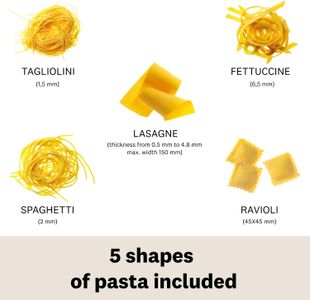 Marcato Pastaset Manual Pasta Machine – Stainless Steel Pasta Maker