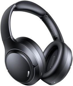 Hybrid Active Noise Cancelling Headphones 120H Playtime 6 ENC Clear Call Mic, Over Ear Headphones Wireless with Hi-Res Audio Comfort Earcup Low Latency ANC Bluetooth 6.0 Headphones for Travel Workout