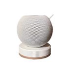 Burd - HomePod Mini Speaker Stand with Cable Organizer | Mid Century Modern Style | Made from Wood and PLA 3D Printed