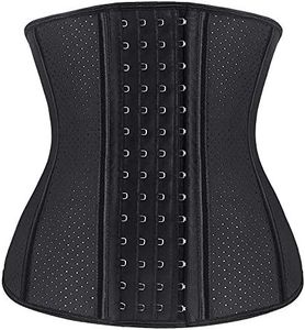 YIANNA Women's 4-Hooks Latex Waist Trainer/Cincher/Corsets Shaper Weight Loss Sports Girdle - - Medium