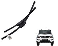 WolkomHome High Performance Replacement Car Wiper Blade U Hook Banana Type Right 18" Left 18" for Mahindra Scorpio New