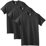 GILDAN Men's, Heavy Cotton T-shirt, Style G5000, Black, M