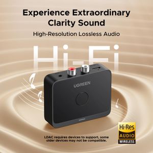 UGREEN Bluetooth 6.0 Audio Receiver – Wireless Adapter for Speakers
