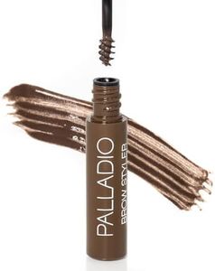 Palladio Brow Styler Tinted Gel, Innovative Formula, Holds and Grooms Brows, Brow Setter, Tinted Natural Look, Lightweight, Multi-Purpose Conditioning Formula, Medium/Dark