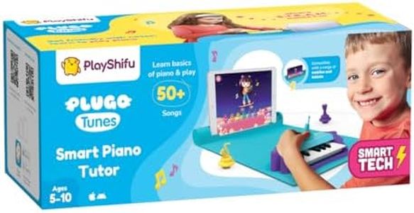 PlayShifu Plugo Tunes - AR-Powered Educational Music Learning Toy for Kids Age 4 to 10 Years - Learn to Play the Piano, Master Notes with 50+ Songs - STEM Toys and Birthday Gifts for Girls and Boys