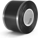 LLPT Self Fusing Silicone Tape 1 Inch x 17 Feet Self Bonding Miracle Rubber Wrap Tape for Hose Emergency Repair Handlebar Barbell Pull Up Bar Dumbbell Tools Black (SF006)