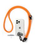 Project-cb Cell Phone Lanyard ×1,Phone Lanyard Patch ×2,Phone Strap,Universal Lanyard for Phone,Crossbody,Neck Phone Lanyard(Orange)