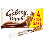 Galaxy Ripple Milk Chocolate Multipack 4 x 30g