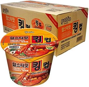 Paldo Fun & Yum Lobster Instant Big Cup Noodles with Soup, Lobster Seafood Flavor Based Broth, Best Oriental Style, Original Korean King Cup Ramyun, 팔도 랍스타맛 킹 컵 110g (3.88 oz) x 6 Pack