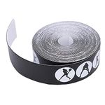 Racket Protection Tape, Tennis Racket Grip Tape Hockey Tape Anti‑Scratch Tennis Racquet Saver Head Tape Racket Head Frame Guard Tennis Accessories Supplies Racquet Protective Sticker(Black)