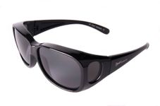 Rapid Eyewear Large Polarised Over Glasses Sunglasses to Wear Over Spectacles. Mens – Womens. Black