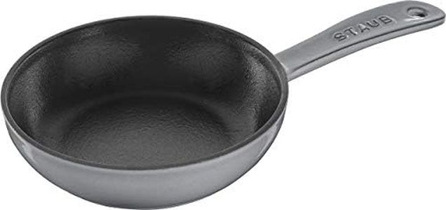 staub Skillet 40501-145 Skillet Gray 6.3 inches (16 cm) Frying Pan, Enameled Casting, Iron, Induction Compatible, Japanese Authentic Product