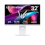 LG 32G810SA Smart Gaming Monitor 32-inch Ultragear 4K UHD (3840 x 2160) / IPS 144Hz, 1ms / NVIDIA G-Sync Compatible, AMD FreeSync Premium, / VESA DisplayHDR 400, HDMI, DisplayPort, USB-C 65W, White