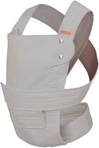 marsupi Breeze Baby and Child Carrier (Made from Light Cotton Linen Mix) Version 2.0 (XL, Light Grey/Light Grey)