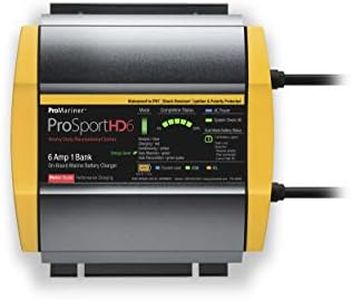 ProMariner 44006 ProSport HD Waterproof Marine Battery Charger, 6 Amp, 1 Bank
