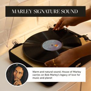 House of Marley Revolution Wireless Turntable – Bluetooth Vinyl Player