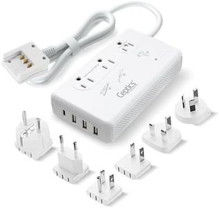 Ceptics 2000W Travel Voltage Converter for Hair Dryer & 200W Convert 220V to 110V for Curling Iron, Straightener, Chargers, Step Down World Power 4 USB Charging QC 3.0 SWadApt Type A, B, C, E/F, G, I