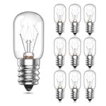 Luxvista 15W E14 Salt Lamp Bulb Dimmable, 230V SES Small Screw Pygmy Bulb Clear LED Replacement Appliance Light up to 300° for Himalayan Salt Lamp, Microwave Oven Light, Fridge Light