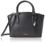 Nine West Women's Paisley Satchel, Black, one_Size