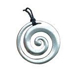 Koru Spiral Pendant, Maori Pendant Representing New Beginnings and Harmonious Growth. Strung on Adjustable Waxed Cord. Handmade by William Sturt