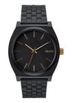 Nixon Time Teller Watch - Men's Matte Black/Gold Accent, One Size