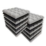 MMT Acoustix® Galaxy Acoustic Foam | Concave Convex Design, Superior Soundproofing & Bass Absorption Acoustic panels| 12x12x2 inch, Black & White, 18Pcs