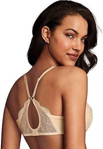 Maidenform Women's Comfort Devoltion Lace Back Push Up, Latte Lift, 32A