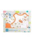 Mee Mee Soft Cotton Newborn Gift Set 6 Pcs | Clothing Hamper Baby Gift Set for Newborn 0-3 Months | Unisex Gift Set for Baby Boy & Baby Girl | Skin-Friendly Baby Clothes (Orange)