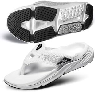 PCSsole Plantar Fasciitis Sandals for Women - High Arch Support Flip Flops with Comfort Cushion & Rubber Sole - Recovery Thong Orthotic Sandals for Foot Pain - Flat Feet - Arch Pain - Heel Pain
