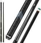 CRICAL Carbon Fiber Pool Cue Stick 58" Billiard Cue Sticks Professional Low Deflection Pool Sticks with 3/8 * 8 Pin Joint and 12.5mm Tip