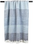 DII Cotton Throw Blanket, Blue, 50 x 60 in