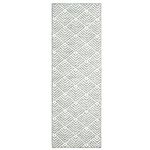 Town & Country Everyday Walker Modern Stripe Everwash™ Washable Multi-Use Decorative Rug, Tufted Kitchen Runner Rug, Low-Profile Door Mat,Bath Rug with Non-Slip Backing, Sage Green, 24"x72"