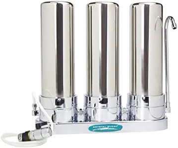 Arsenic Countertop Water Filter System | Crystal Quest (Triple, Stainless Steel)