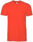 Canvas Unisex Jersey Crew Neck T-Shirt/Mens Short Sleeve T-Shirt (UK Size: 2XL) (Poppy)