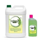 Vedaayu Herbal Floor Cleaner Liquid (Pack Of 5 Ltr With Refillable Bottle) | Organic Floor Cleaner For Home Baby & Pet safe | Plant Based, Eco-Friendly, Non Toxic Biodegradable