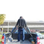 Qirc Truck Cargo Net, Highly Elastic Cargo Net for Pickup Truck Bed, Simple Stretchable Mesh Organizer, Suitable for Daily Light Loads of Trucks, 4'x4’ Stretches to 7‘x 7’ (Single Layer)